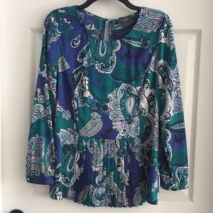 The Limited Collection Paisley Blouse Size M